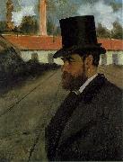Edgar Degas Henri Rouart in front of his Factory Germany oil painting artist